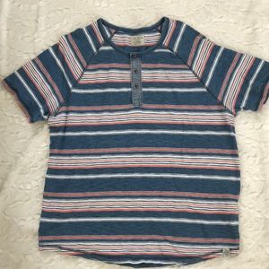 Lucky Brand Horizontal Striped T Shirt XL